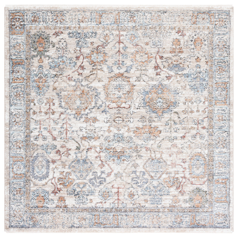 Jacomine Performance Oriental Rug, Square 5'3"