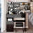 Middle Size Vanity Table With Left Drawer, Cushioned Stool, Extra Large Sliding Mirror-187868185