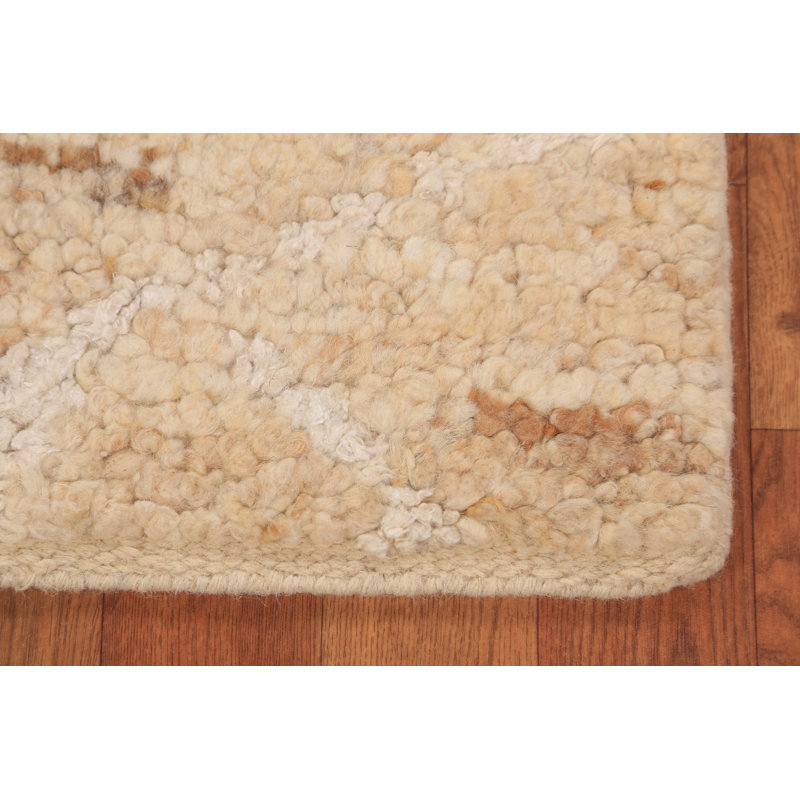 Abstract Wool Moroccan Indian Accent Rug 2x3