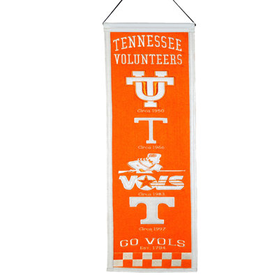 NCAA Double Sided 32'' H x 8'' W Wool Banner