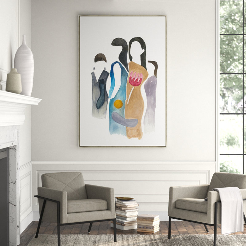 A Day Painting by Helen Parker, 72.5" H x 48.5" W, Brush Gel