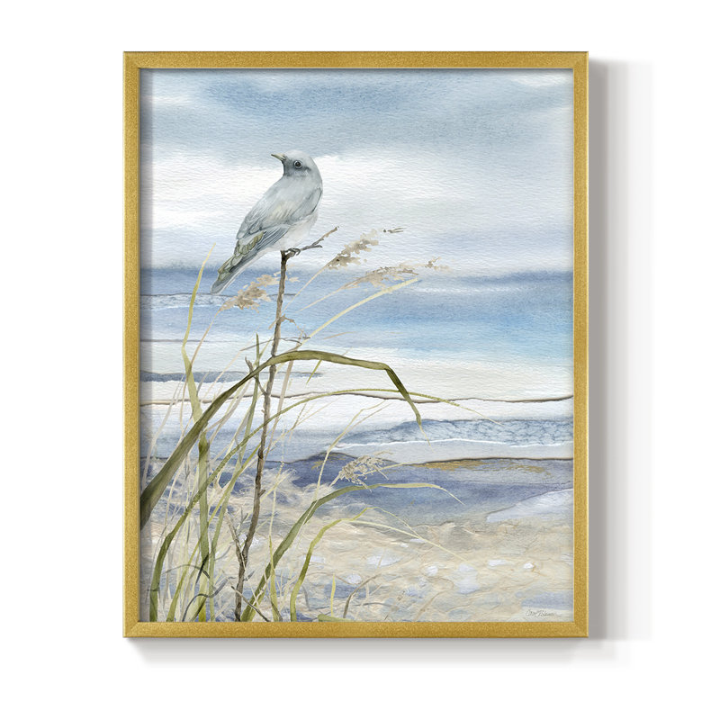 Seaside Rest I, reproduction encadrée - bois massif, Or, H 28 po x l 22 po