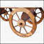 Support pour pot de fleurs en bois