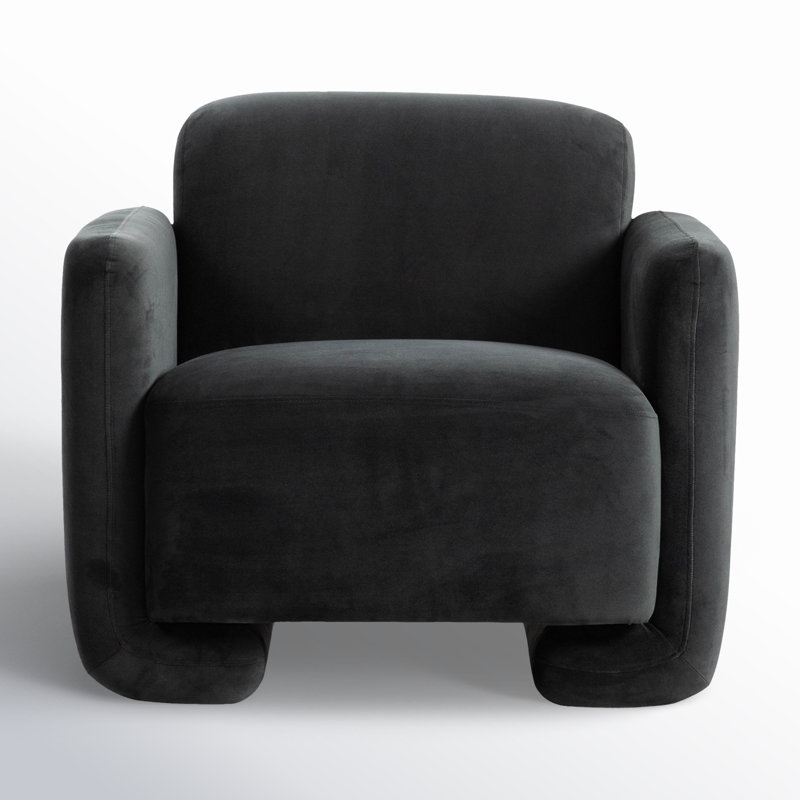 Fallon Armchair, Black Velvet