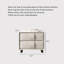 Table de chevet rembourrée en coton moderne avec espace de rangement caché intégré, en bois massif, convient aux chambres à coucher