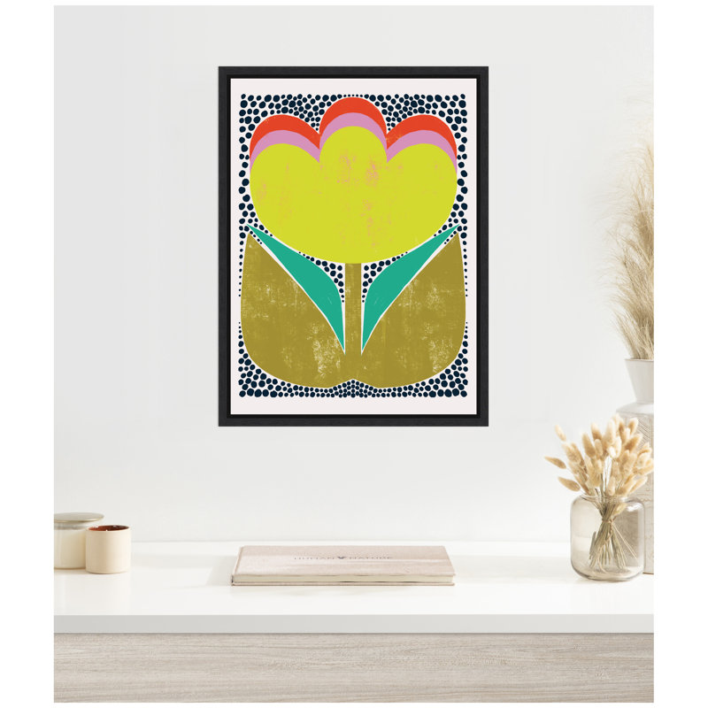 «Triple Bloom» par Hannah Beisang, reproduction d'art sur toile encadrée