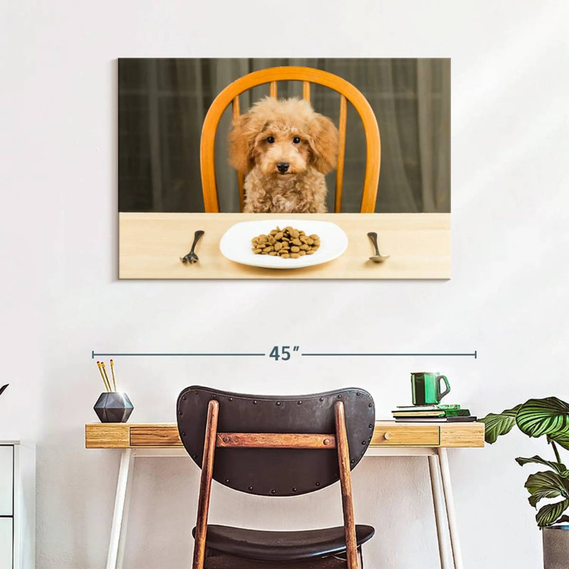 Brampt Dog Dinner Time, 26" H x 39" W