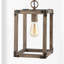 Luminaire suspendu rectangulaire à 1 lumière Tollett