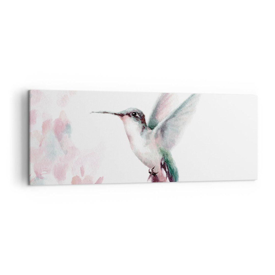 Leinwandbild Humming-Bird Watercolor Light