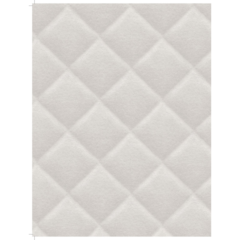 Papier peint géométrique Cengizhan, Blanc