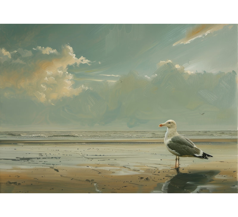 Relaxed seagull Turquoise Duvet Cover | Home Decor Essentials
