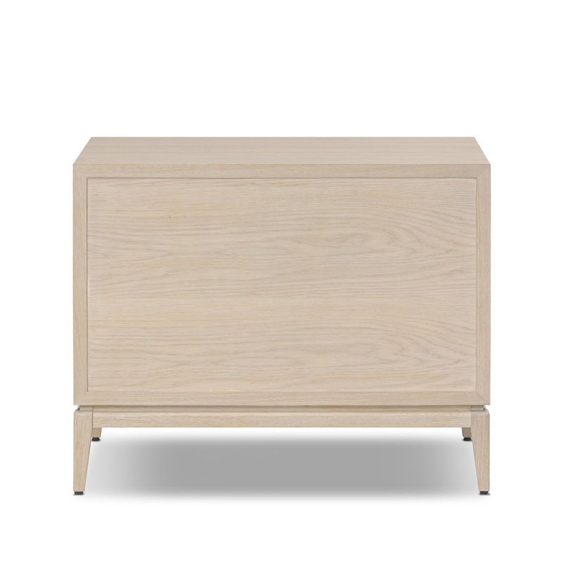 ROSENELL 3 - Drawer Nightstand, White