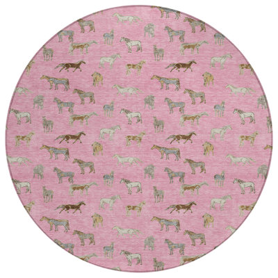 Machine Washable Indoor/Outdoor Chantille ACN2521 Animal Rug