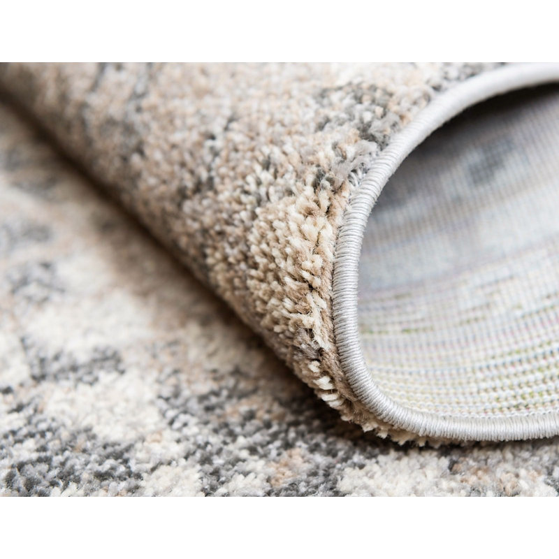 Patrocinia Geometric Ash Area Rug, Runner 2'2" x 6'7"