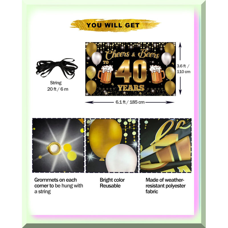 Brunch Bash Kit with Banner and Decorations