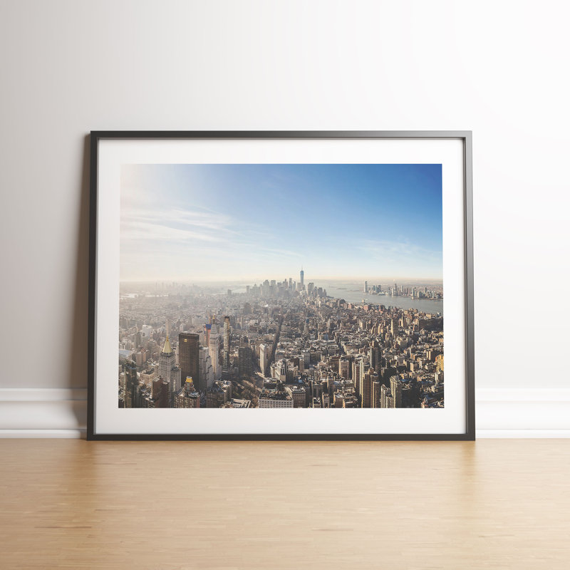 Hazy City Skyline by Vouvart - Single Picture Frame Print