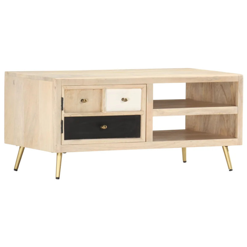 Nephele Four Leg Coffee Table with Storage