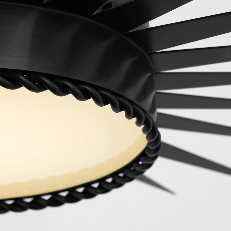 Soleil 1 - Light LED Semi Flush Mount by Suzanne Kasler