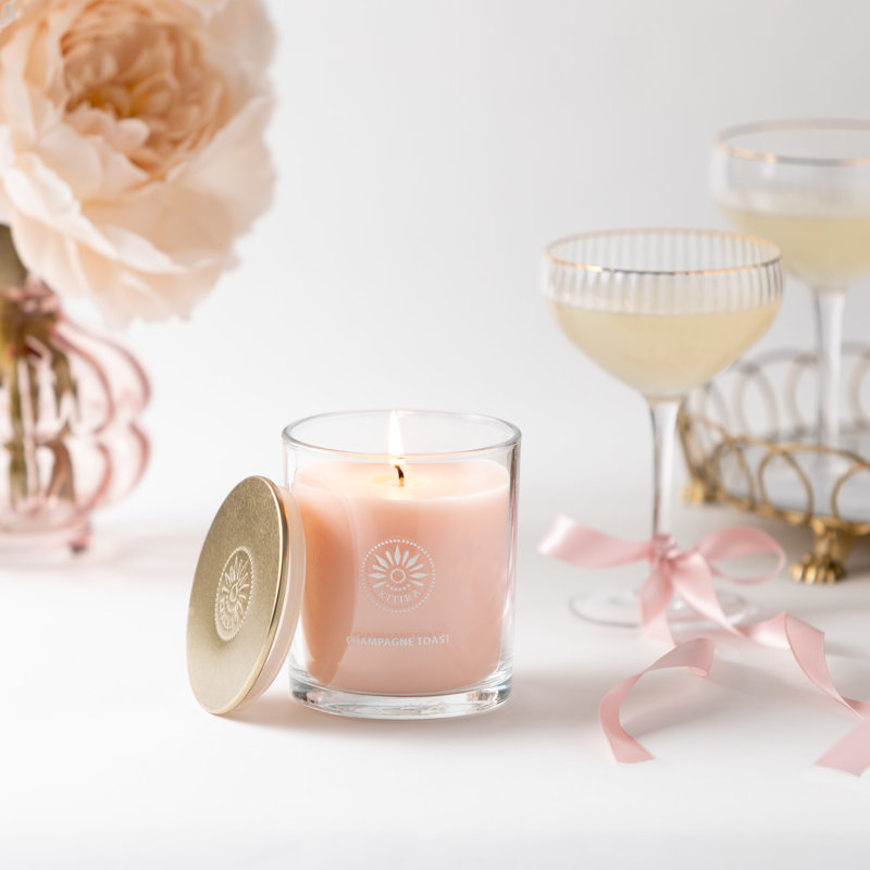 Bougie en champagne rose Vance Kitira, 10 oz