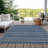 Machine Washable Indoor/Outdoor Christain ACN1414 Navy Rug-109531037