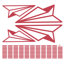 Adhésif décoratif papier avion-517747339-517747340