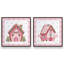 Ensemble de 2 impressions sur toile Ribboned Holiday-26607283-26607267-26607275