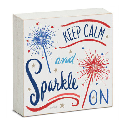 Jolanka Sparkle Freestanding Wood Block Sign