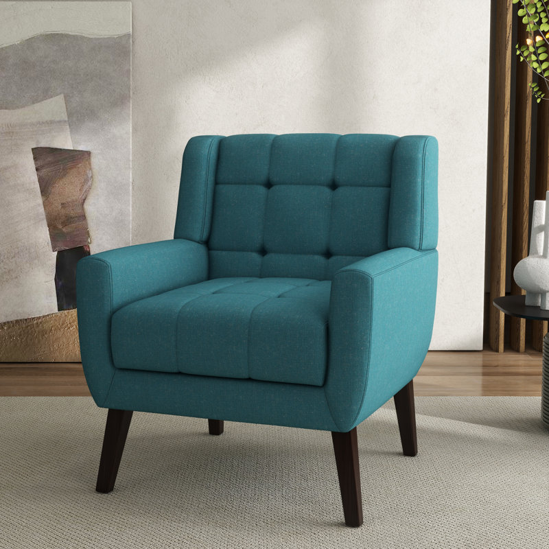 Jaqueze 73.7Cm Wide Tufted Armchair, Jaqueze Light Blue Polyester