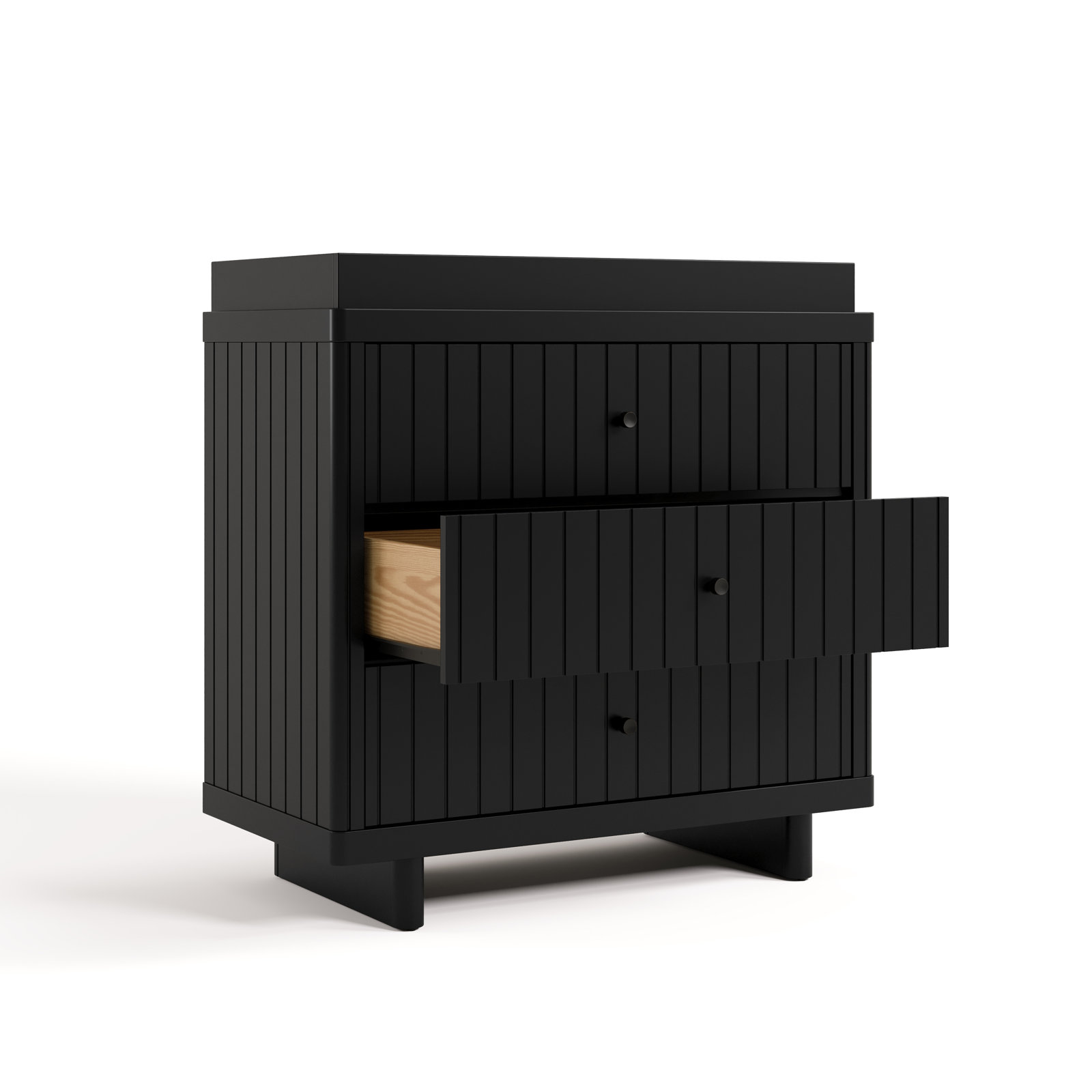 Kyoto 3-Drawer Changing Table Dresser, Black