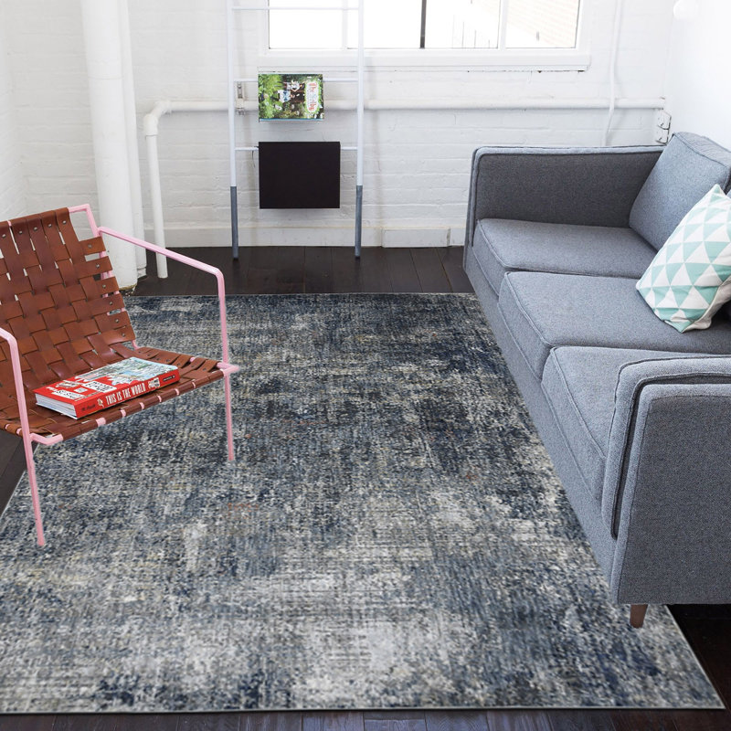 Roslin Transitional Abstract Premium Polyester Performance Area Rug, Rectangle 8'10" x 11'10"