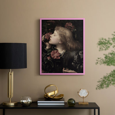 Reproduction encadrée vintage en bois massif XXV III
