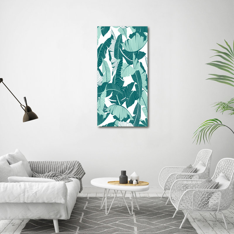 Tropical Leaves - Wrapped Canvas Print