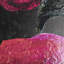 Midnight Flower I a Hand Embelished Textured Canvas-92362072