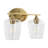 Dejon Iron/Seeded Glass Cottage Rustic LED Vanity Light-1821739452-1835372182