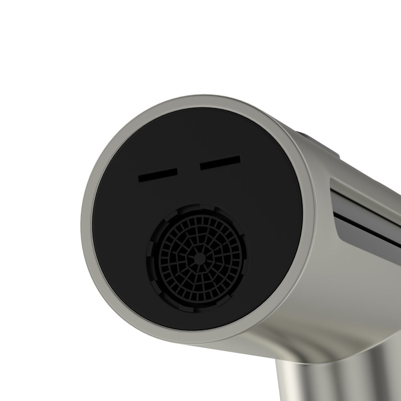 Robinet rétractable en nickel brossé 360 pour évier de cuisine avec 4 modèles de jet, fonctionnement par éclaboussures, cartouche en céramique longue durée, configuration de tous les accessoires nécessaires, finition élégante de la fonction de mise à niveau,
