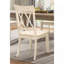 Ensemble de 2 chaises d'appoint décontractées à finition blanche en X-300203451