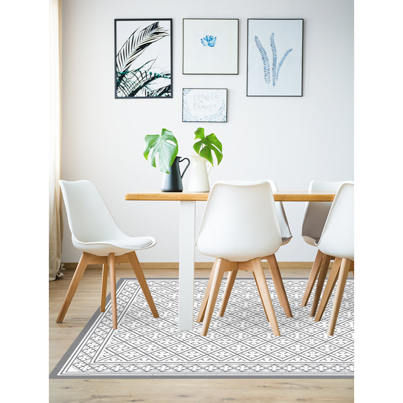 Harrigan Vinyl Machine Printed Area Rug, Rectangle 133 x 200cm