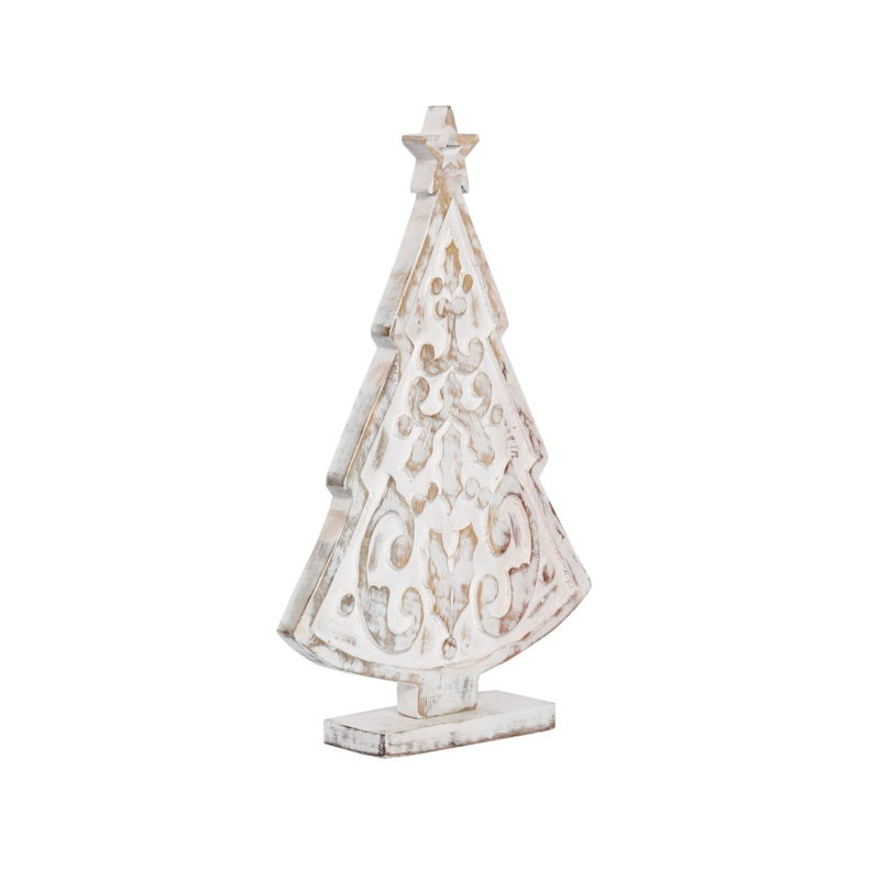 CARVED WOOD TREE SMALL