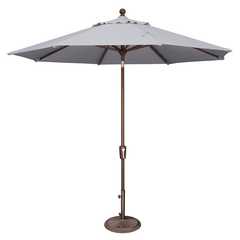 Parasol Market Sunbrella® 108 po Cannelle, Bronze, Sunbrella® granit