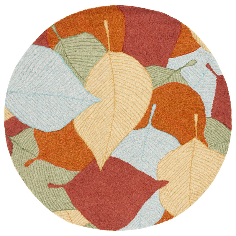 Tapis en polyester touffeté à la main Wabbaseka, Rond 6 pi