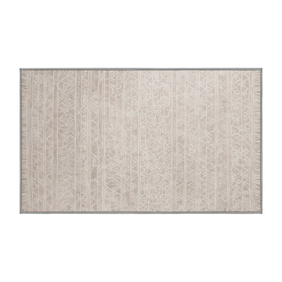 Tapis gris lavable à la machine
