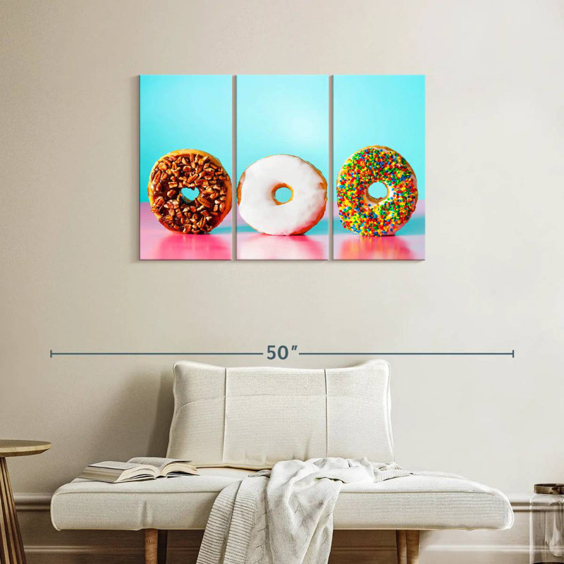 Donut Trio, H 24 po x l 38 po