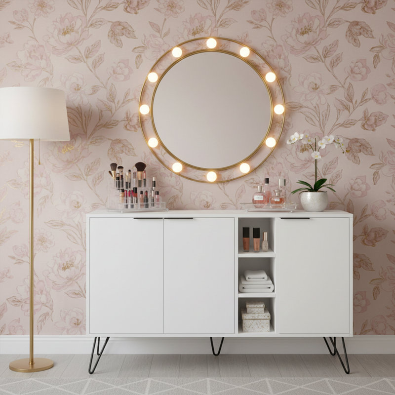Aspin Console Table, White