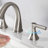 2-handle Bathroom Faucet with Drain Assembly-58689374