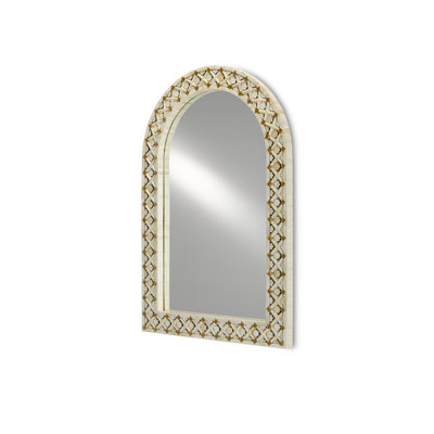 Ellaria Arch Bone Wall Mirror
