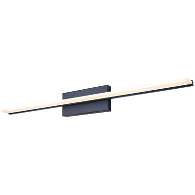 36 Inch Black LED Vanity Light