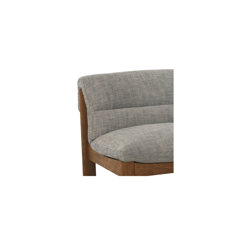 Pierce Accent Slipper Chair, Ash Mélange Basketweave