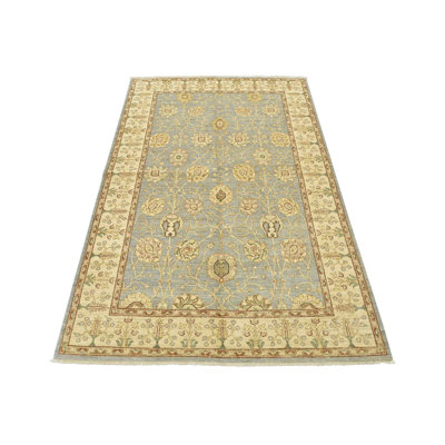 One-of-a-Kind 6'2" X 9'2" New Age Wool Area Rug in Blue