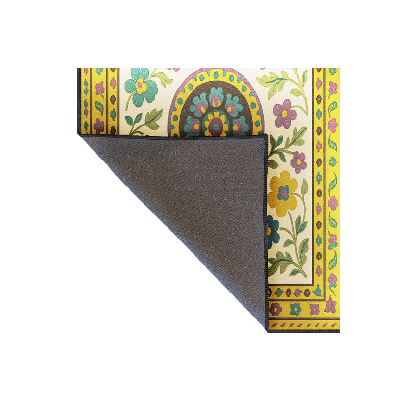 Tapis brun tissé à motif traditionnel lavable Mosso, 4'11" x 9'10"