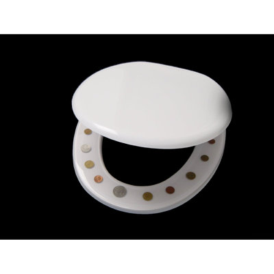 DM Coins Elongated Standard Toilet Seat